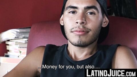 My thick horny cock explored sweet latino Brunos deep ass hole