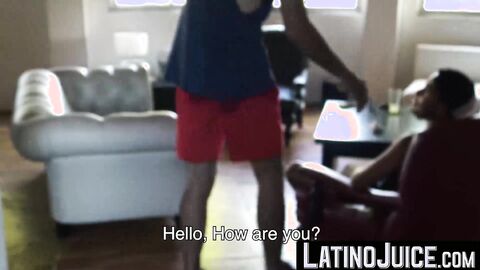 My thick horny cock explored sweet latino Brunos deep ass hole