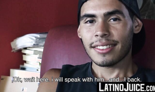 My thick horny cock explored sweet latino Brunos deep ass hole