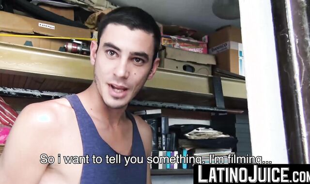 My thick horny cock explored sweet latino Brunos deep ass hole