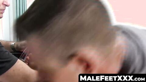 MaleFeetXXX.com - Hunky bound amateur endures tickling torment from two deviants