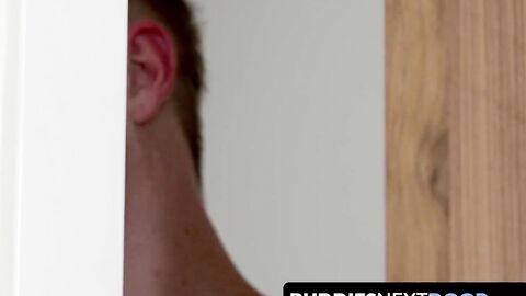 BuddiesNextDoor.com - Jock jerks off and his buddy provides intense oral pleasure