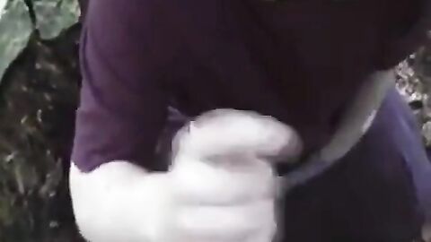 Bear Cub Blows a Load in His Mouth and Swallows