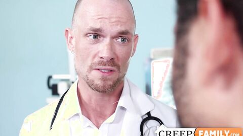 I let my doctor stepdad Jake Lawrence examine my penis but ends up sucking it