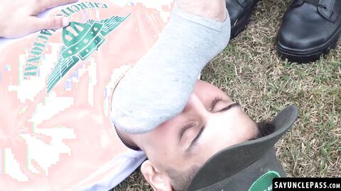 Tommy Ameal ass got drilled by Sergeant Daniel Trebol huge cock