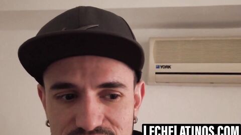 LecheLatinos.com - Gael feasts on Kendro's massive bareback boner