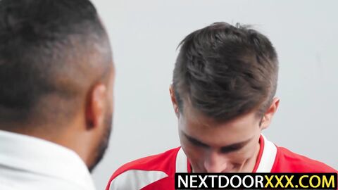 NextDoorXXX.com - Dillon Diaz coaches Carter DelRay to a rimjob