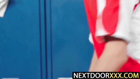 NextDoorXXX.com - Dillon Diaz coaches Carter DelRay to a rimjob