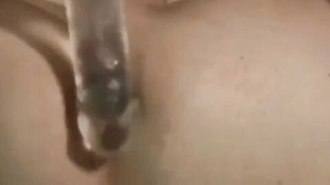 Twink Amateur Plays with Dildo on Webcam