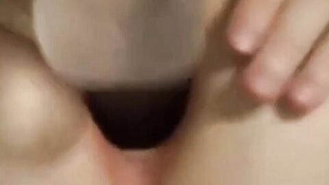 Twink Amateur Plays with Dildo on Webcam