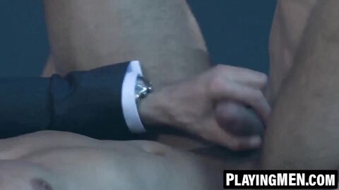 PlayingMen.com - Sexy Klein Kerr gets ass fucked while sucking Dani Robles's cock