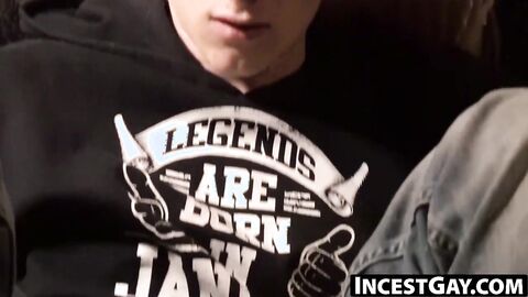 IncestGay.com - Jonathan Maze unzips and devours stepdads cock