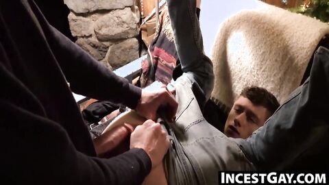 IncestGay.com - Jonathan Maze unzips and devours stepdads cock