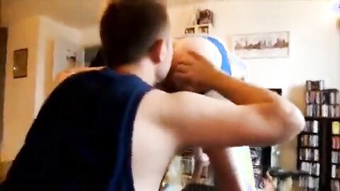 Twink Sub Dominated by Two Doms