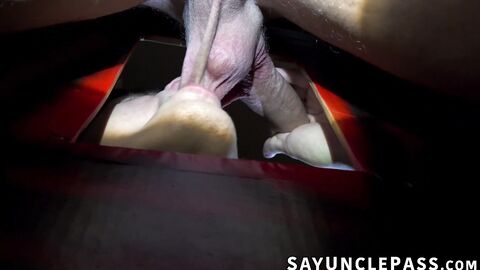 Spikey Dee got showered with cum in a foursome hazing ritual