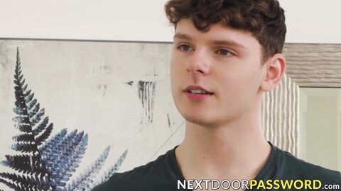 Ethan Tate gives his trainer JC Hunt post workout ass stretching