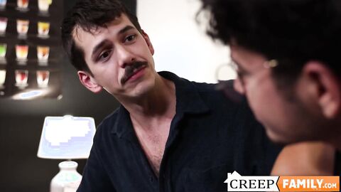 Stepfather Jonah Wheeler demonstrates how to pound ass and blows a dick