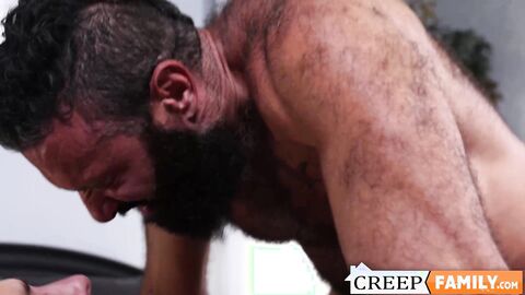 I caught my pervert stepson Troy Hardt jerking off while sniffing my underwear