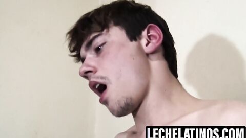 LecheLatinos.com - Esteban swallows my cock and cum load