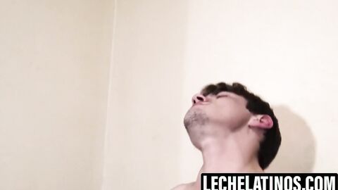 LecheLatinos.com - Esteban swallows my cock and cum load
