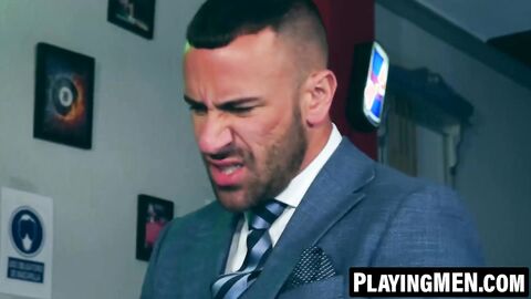 PlayingMen.com - Gustavo Luiz and David Linset hard gay banging