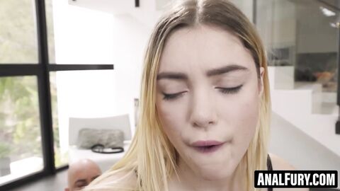 Spanish blonde Paola Hard is passionate about deep and rough anal