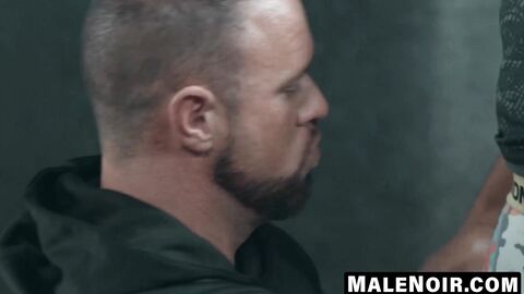 MaleNoir.com - Michael Roman endures a ravaging by a black dick