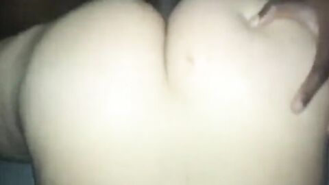 Big Bareback Cumming on Fat Ass