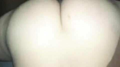 Big Bareback Cumming on Fat Ass