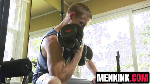 Zane Anders teased and edged by Jackson Fillmore and Van Darkholme