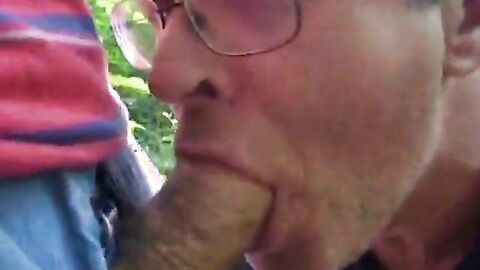 Sucking Black Cock Outdoors
