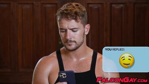 Dan Saxon barebacks Cole Connor hard by the Christmas tree