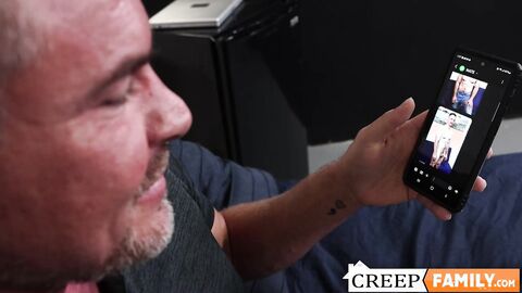 My stepdad Scott Hardy initiate to kiss me in my bedroom before fuck session