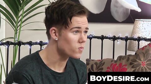 BoyDesire.com - Adorable twink model's on-set masturbation tease