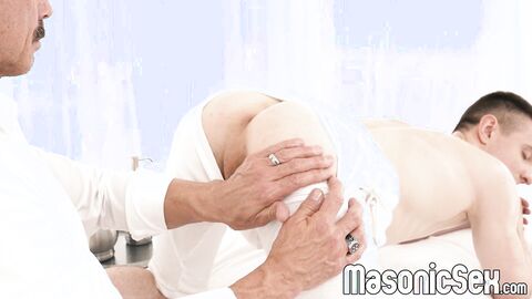 DILF Reece Scott oils and bangs servants Serg Shepards tight ass