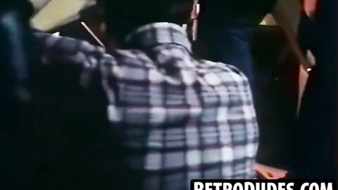 RetroDudes.com - Jerome and a group of classic studs go all out in a wild sucking and