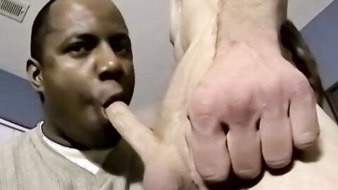 JoeSchmoeXXX.com - Skinny homo fucks black dude hard after a blowjob