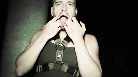 Hardcore dildo riding in the shelter by lovely Axel Abysse