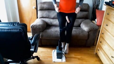 Huge Anal Toy Play for Crossdresser