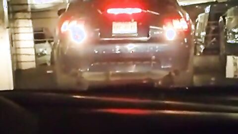 Big-Cocked Man Strokes in Car While Watching Porn