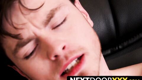 NextDoorXXX.com - Gay youngster Jaydon Jensen solo masturbates his massive cock on ca