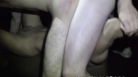 Ander Wolfson cum to the right place for his first orgy experience