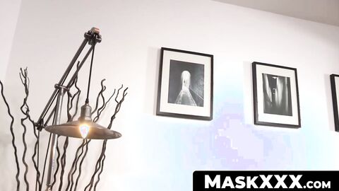 MaskXXX.com - Masked muscular homo's masturbation and mature gay blowjob
