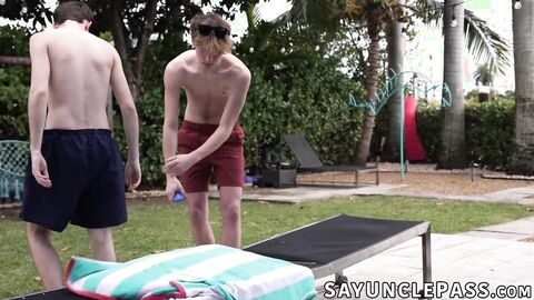 Nicholas Ryder joins twinks Dakota Lovell and Skylar Finchh in a hot sesh