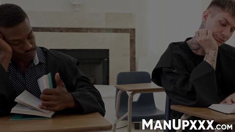 Adrian Hart and Zak Bishop put Dominic Pacifico under a naked spell