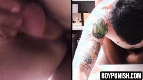 BoyPunish.com - Hunk cop's tease and raw fuck of cute tatted suspect