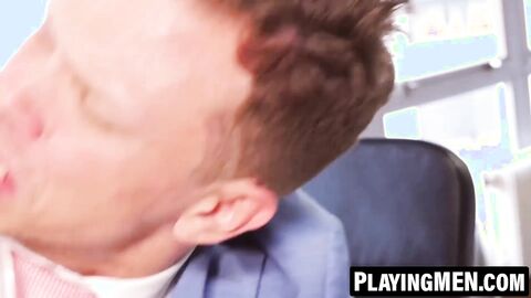 PlayingMen.com - Ethan Chase fingers and rams Sir Peter's smooth tight hole