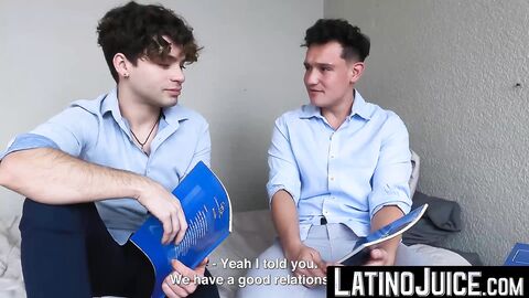 Naught latino Enrique Mudu and Joe Dave spends horny threesome with me