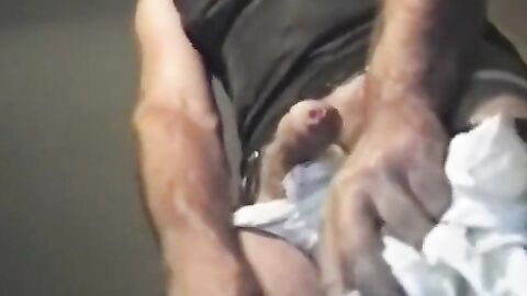 First Time with Pad in Panties - Vintage Amateur Crossdresser Fun!