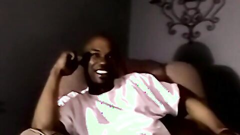 JoeSchmoeXXX.com - Amateur black dude strips and pumps his raging hard cock